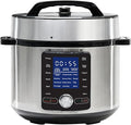 Simple Deluxe 6.34Qt 24-in-1 Electric Multi Cooker, Stainless Steel Pressure Cooker with Non-Stick Pot, Ideal for Slow Cook, Steam, Rice, Bake, Porridge, Meat & Poultry, Dishwasher Safe, Silver