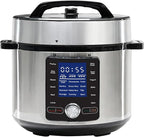 Simple Deluxe 6.34Qt 24-in-1 Electric Multi Cooker, Stainless Steel Pressure Cooker with Non-Stick Pot, Ideal for Slow Cook, Steam, Rice, Bake, Porridge, Meat & Poultry, Dishwasher Safe, Silver