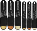 6 Pcs Adjustable Measuring Spoon Plastic Tablespoon and Teaspoon Set Baking Cooking Spoon Set for Chef Measuring Metering Kitchen Dry Liquid Ingredients Powder, 2 Sizes(Black)