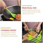 Toyvian 5pcs Silicone Baking Utensil Set Green, Food-grade Kitchen Cooking Tools with Egg Whisk, Brush, and Scraper, Heat Resistant Gadgets for Home Baking and Cooking