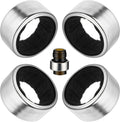 4PCS Wine Drip Ring, Wine Drip Collars Stainless Steel Wine Collar Drip Ring Simple Wine Bottle Drip Collar with Velvet Felts Clever Dripper Guard Holder Tools Bar Kitchen Gadgets Wine Accessories