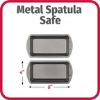 GoodCook Nonstick Loaf Pan 8 x 4-Inch Heavy-Duty Steel Bakeware with Easy-Clean Non-Stick Coating, Oven & Dishwasher Safe Pan for Meatloaf Breads Lasagnas Casseroles & More, Set of 2, Gray