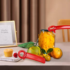 1 Pack Red Jar-key Jar Opener The Original Easy Use by Anyone (Transparent)