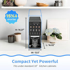 Ice Cream Maker & 10-in-1 Frozen Treat Maker, 20 oz 1 Pint, Mix-In + Re-Spin for Creamy Texture, Gelato, Sorbet, Slushie, Frozen Yogurt & Smoothie Bowls Machine for Homemade, Recipe Guide