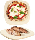 Pizza Stone, 12"x11" Pizza Stones for Oven Grill BBQ, Cordierite Baking Stone for Pizza & Bread & Cookies with Unique Irregular Shape Design