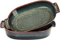 Ceramic Casserole Baking Dish - 15.2 Ounces Baking Dish for Oven, Lasagna Pans, Oven Safe Durable Bakeware for Kitchen Home Decor, Banquet and Dinner Oval 2 pieces, 7.5 x 4.3 Inch