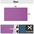 Ecotrim - Dish Drying Mat for Kitchen Counter | Coffee Bar Mat for Countertops | Heat Resistant Drainer Mat with Non-slip Rubber Backed | Hide Stain Kitchen Absorbent Draining Mat | Purple 18"x32"