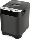AROMA® 1.5lbs. Digital Bread Maker with Crust Customization, Clear-View Lid, and Nonstick Baking Pan, Black (ABM-250)