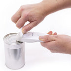 Starfrit Little Beaver Can Opener - Safe - Holds and Leaves No Sharp Edges on Lid - Comfort Grip - 3 year warranty - White