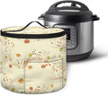 Fall Electric Pressure Cooker Insulation Bag Reusable Pressure Cooker Storage Bag Kitchen Appliance Dust Cover, Music Note Maple Leaf