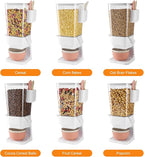 Osacoe Cereal Dispenser Countertop 2 Pack with Bowls Spoons Cutlery Box,5.5 QT Dry Food Dispenser Snack Organizer Containers Storage with Lids for Pantry Kitchen Organization Oatmeal Nut Granola Candy