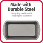 GoodCook Nonstick Loaf Pan 8 x 4-Inch Heavy-Duty Steel Bakeware with Easy-Clean Non-Stick Coating,Oven & Dishwasher Safe Pan for Meatloaf Breads Lasagnas Casseroles & More,Set of 2,Gray,(Pack of 12)