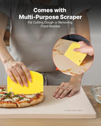 VEVOR Pizza Stone, 16 x 14 x 0.6 Inch Rectangular Cordierite Pizza Stone, Large Baking-Stone with Scraper, 1450℉ Heat-Resistant Cordierite Cooking Stones for Kitchen Bake Oven, BBQ Grill