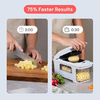 Fullstar XL Vegetable Chopper & Mandoline Slicer – Vegetable, Onion, Potato, Food, Veggie & Fruit Slicer, Dicer & Spiralizer with Pull-Out Catch Tray, Kitchen Gadgets & Gifts (11 in 1, White)