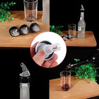 2PCS Automatic Measured Bottle Pourer, 50ml Drinks Wine Cocktail Dispenser Liquor Bottle Pourer Home Bar Tool for Bartender ﻿ (white)