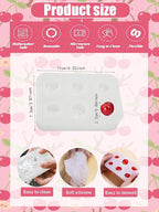 6 Cavity Cherry Silicone Mold – Silicone Fruit Mold for Chocolate, Fondant, Candle, Resin & Cake Decor, 3D DIY Baking Tool for Parties & Gifts (Cherry)