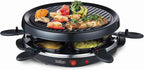 Party Grill & Raclette by Salton | 6-Person Smokeless Indoor Grill | Non-Stick Grill Plate