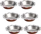 Tosnail 6 Pack 5" Mini Fluted Tart Pan, Pie Pan, Small Pie Tart Mold, Nonstick Quiche Pan for Baking
