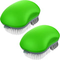 MR.SIGA Fruit and Vegetable Cleaning Brush with Non Slip Comfortable Grip, Pack of 2, Green
