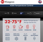 Kegco K309SS-2 24" Wide Dual Tap Stainless Steel Digital Kegerator