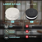 Kozo 2.5" Spice Grinder 2-Piece, Strong Grip By Kozo. (White)