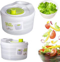 Capacity 3L Salad Spinner Vegetable Washer Fruit Veggie Bowl Collapsible Salad Spinner with Lid Veggie Dryer Set for Kitchen Tools of Lettuce Dryer Salad Shooter Small Salad Spinner