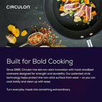 Circulon Radiance Deep Hard Anodized Nonstick Frying Pan /Skillet with Lid - 12 Inch, Gray