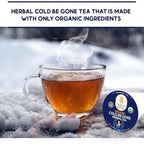 Organic Rooibos Tea Pods for Keurig with Lemon, Mint, Licorice - Unsweetened Decaf Tea for K Cup Brewing - Cold Be Gone by Teavity (12 Tea Pods)