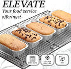 (35 Pack) 1 Lb Aluminum Foil Mini Loaf Pans - Foil Bread Pans for Baking - Perfect to Bake Individual Bread Loaves, Cakes & Meat - 1 Pound Aluminum Loaf Pans - 6 x 3.5 x 2 Inches