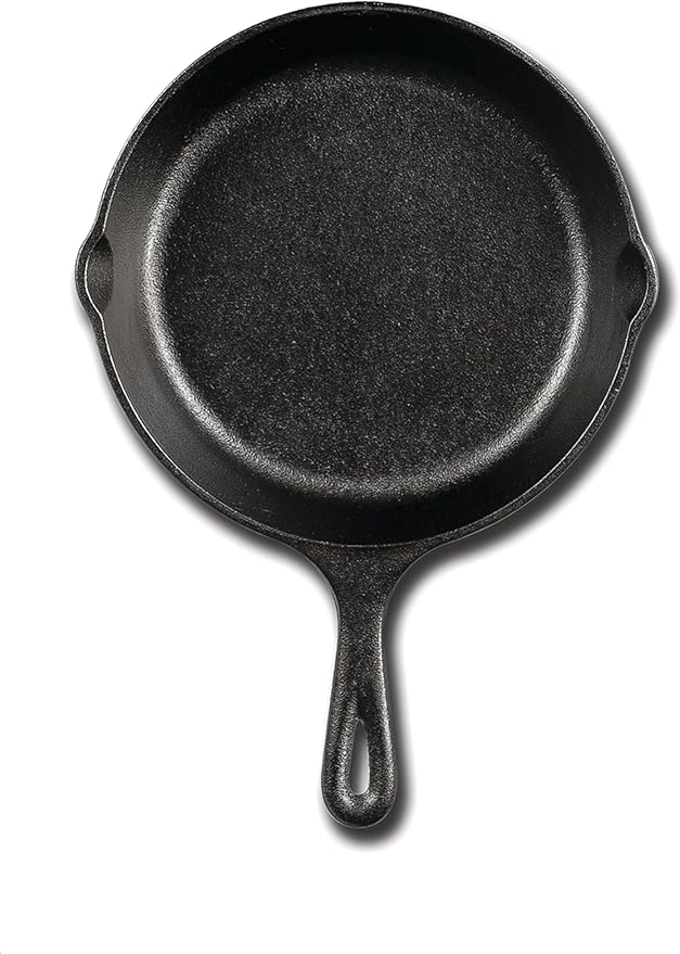 Lodge Seasoned Cast Iron Skillet - PFAS-Free, Non-Toxic Cookware - Use with an Oven, Stove, Grill, or Campfire - Naturally Non-Stick & Oven Safe - 6.5 Inches