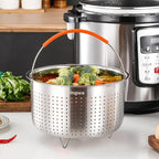 Steamer Basket for Instant Pot, Stainless Steel Vegetable Steamer Basket Insert for Pots (6qt)