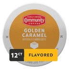 Community Coffee Caramel Cookie Butter Flavored 12 Count, Medium Roast, Keurig K-Cup Coffee Pods, 12 Count (Pack of 1)