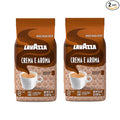 Lavazza Crema e Aroma Whole Bean Coffee, Medium Roast, Arabica and Robusta Blend, 2.2 lb Bag (Pack of 2)
