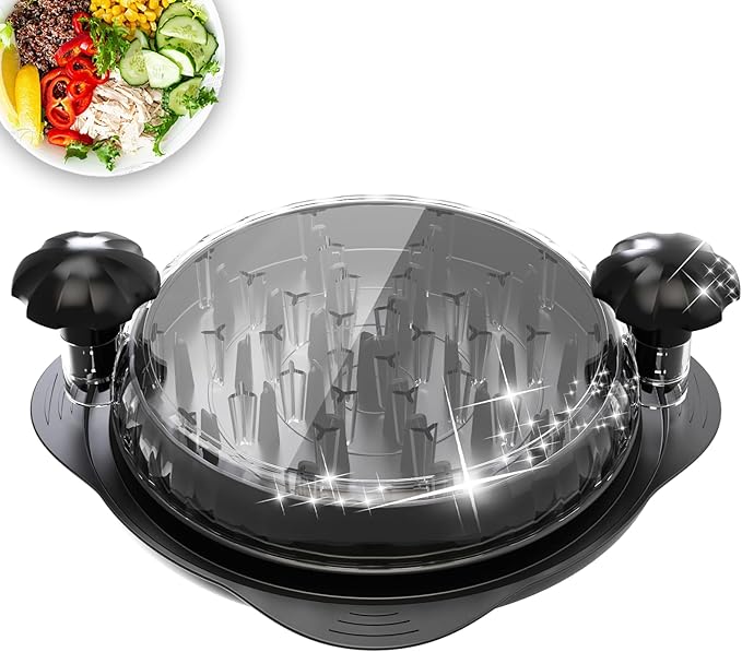 XL Chicken Shredder, Large Pro Meat Shredder Tool Twist with Ergonomic Handle, Strong Non-Slip Base, Dishwasher Safe, Kitchen Chicken Grinder for Ground Food, Vegetables, Black