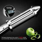 MAD SHARK Vegetable Peeler, Potato Peelers, I-Shaped Ultra Sharp Stainless Steel Blades Peelers, Orange Peeler for Kitchen, Veggie, Fruit, Garlic, Carrot, Apple Peeling
