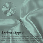 Mulberry Silk Pillow Cases Set of 2, Both Sides Real Silk Pillow Cover for Hair and Skin Cool Pillowcase Organic Silk Pillowcase 2 Pack with Hidden Zipper, Sage Green, Queen (20"×30")