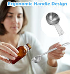 1 Teaspoon Measuring Spoons, 3Pcs Stainless Steel Short Design Kitchen Tools for Precise Cooking, Baking and Spices Measurement, 5ml