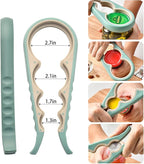 Bottle Opener for Arthritic Hand,Jar Opener for Old People, Children, Women, Those with Weak Hands,Multifunctional Kitchen Gadgets (A-Green)