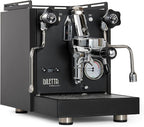 Diletta Bello+ Espresso Machine (Black) Bundle w/Rocket Espresso Giannino Espresso Grinder (Black/Wood)