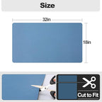 Ecotrim - Dish Drying Mat for Kitchen Counter | Coffee Bar Mat for Countertops | Heat Resistant Drainer Mat with Non-slip Rubber Backed | Hide Stain Kitchen Absorbent Draining Mat | Blue 18"x32"