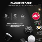 GILA Café Espresso Lungo Aluminum Coffee Capsules – Medium Roast Coffee Pods Compatible with Nespresso Original Machines – 100% Mexican Arabica with Hazelnut & Vanilla Notes, 60 Count