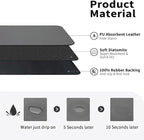HotLive Dish Drying Mat for Kitchen Counter, Heat Resistant Drainer Mats with Non-slip Rubber Backed, Hide Stain Kitchen Super Absorbent Draining Mat, Easy to Clean Dish Rack Pad, Dark Grey 16"x18"