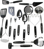 Chef Craft Select Meat Tenderizer, 9.5 inch, Stainless Steel/Black (Pack of 2)