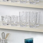 Topsky Reusable Plastic Cups, Shatter Proof Drinking Glasses, Unbreakable Tumblers for Home, Picnic, Party - Dishwasher Safe, Stackable | 10-oz, 16-oz
