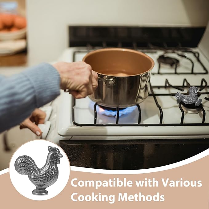 Generic 2pcs Cast Iron Chicken Bird Cooking Tool Supplement for Anemia Dietary Enrichment Reusable Vegan-Friendly Accessory for Athletes Healthy Cooking