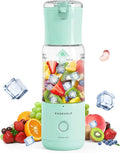 EASEHOLD Portable Personal Blender for Smoothies Shakes, Fresh Juice Mini Fast Blender on the go with 6 Blades, Rechargable Single BPA Free for Sport, Kitchen, Travel,Camping (Green)