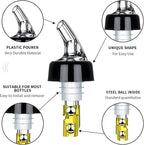Automatic Measured Bottle Pourer - Quick Shot Spirit Measure Pourer Drinks Wine Cocktail Dispenser Home Bar Tools - 1oz/30ml (12)
