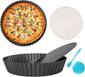2 Pack 10 Inch Pie Pan with Removable Bottom – Deep Dish Quiche Tart Pan, Nonstick Fluted Pie Dish for Baking Apple Pot Pies, Cheesecake & Desserts, Suitable for baking enthusiasts