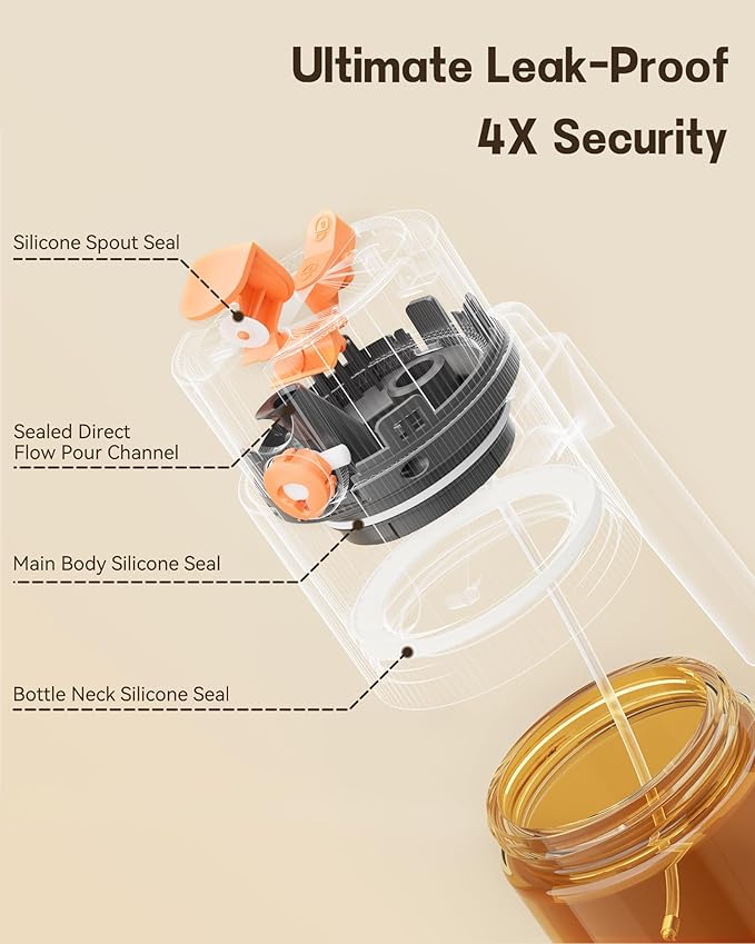 OURCABECUE Upgrade 2 in 1 Oil Sprayer for Cooking, 17oz Light-Blocking Glass Olive Oil Dispenser Bottle for Kitchen,Food-Grade Oil Mister with 8 Stickers for Salad, Frying(Amber Bottle-Black Gap)