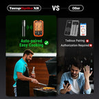 TempPro TempSpike 1000FT Wireless Meat Thermometer Digital with 2 Upgraded Ultra-Thin Probes, Kitchen Food Thermometer Cooking, Turkey, Smoker, BBQ, Grill Temperature Indicator (Previously ThermoPro)